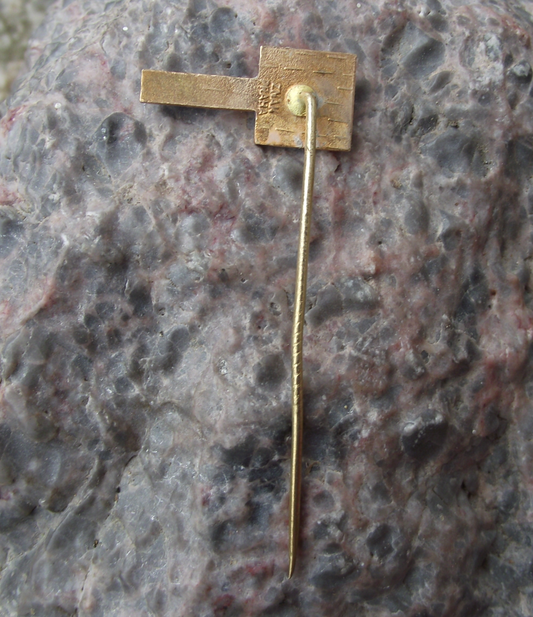 1971 Pragotron Time Measuring Timekeeping Systems Anniversary Pin Badge