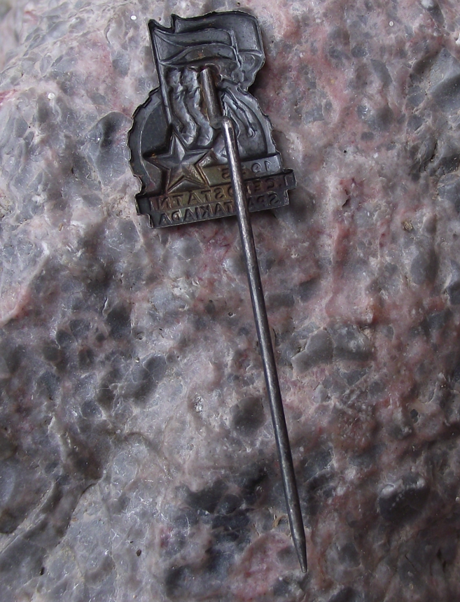 1955 Mass Gymnastics Event Prague Celebration Pin Badge - Badgecrazy