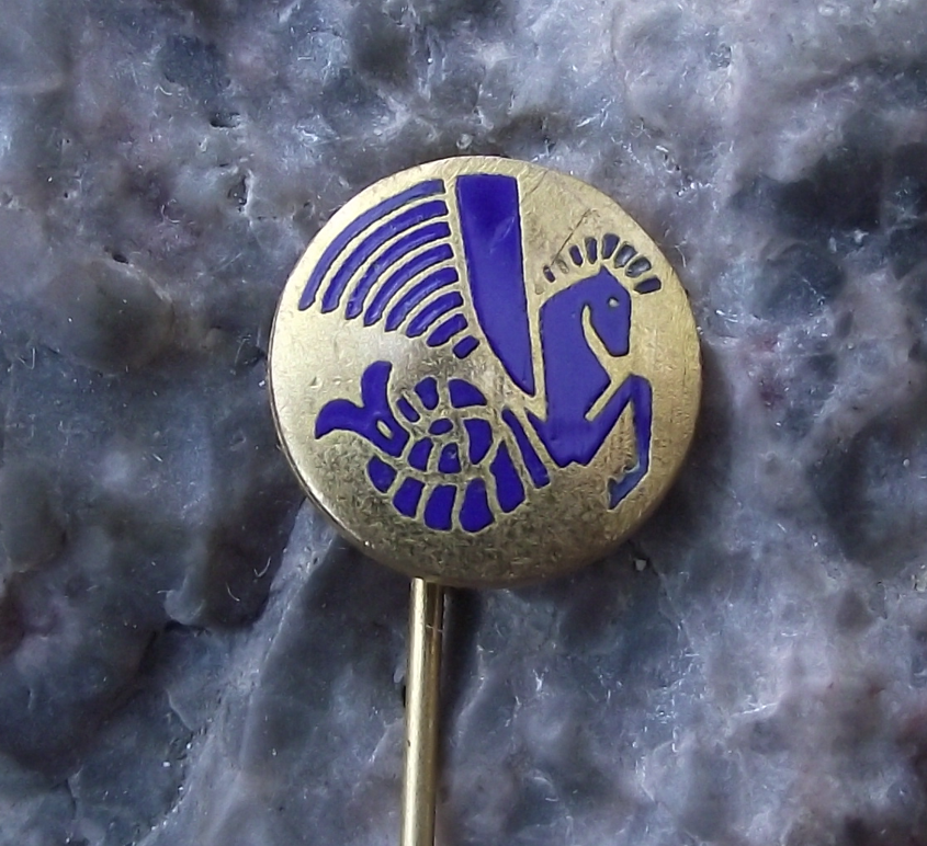 Vintage 1950's Air France Winged Sea Horse French Airlines Logo Pin Badge
