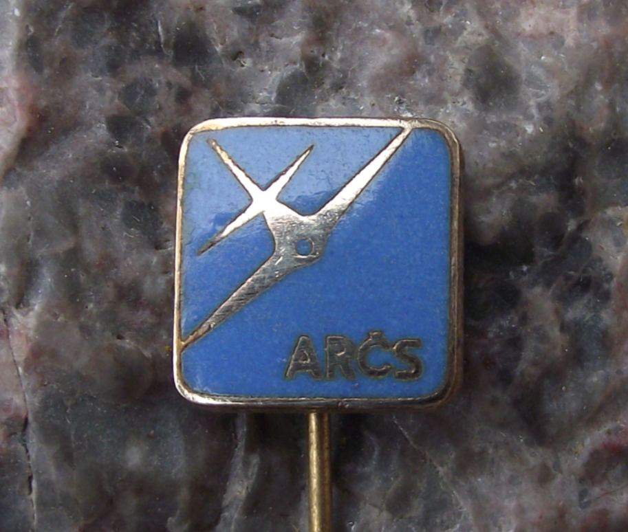 Vintage Czechoslovakia Aeroklub ARCS Pilots Flying Club Pin Badge