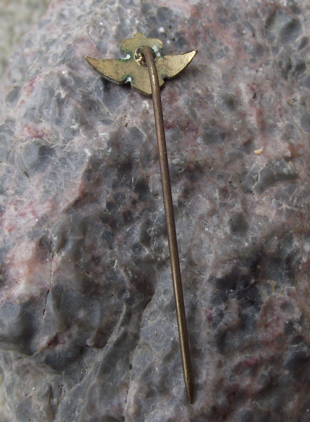 Vintage Enamel KLM Dutch Airlines Winged Crown Logo Pin Badge - Badgecrazy