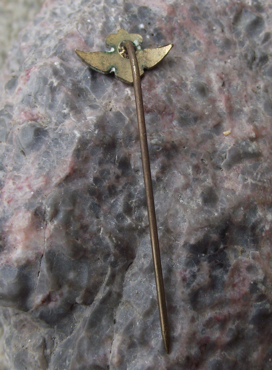 Vintage Enamel KLM Dutch Airlines Winged Crown Logo Pin Badge - Badgecrazy