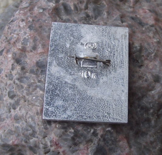 Vintage Vladimir Lenin Head Soviet Union Russia over Red Flag Pin Badge