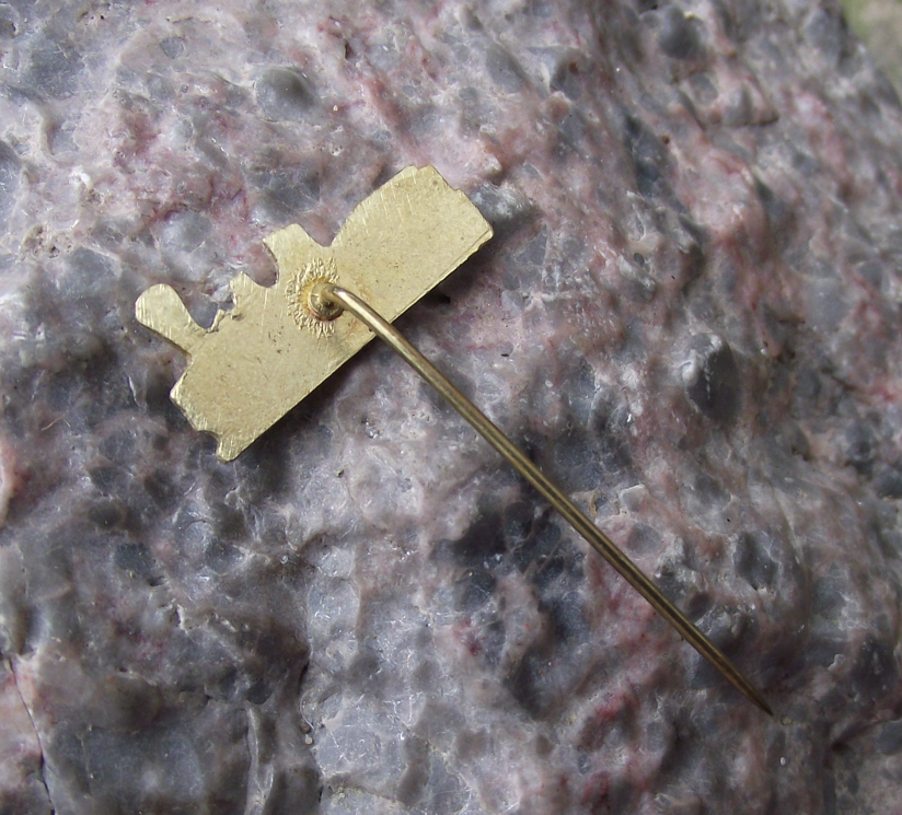 Vintage CSD Czech Railway Golden Steam Locomotive Train Pin Badge - Badgecrazy