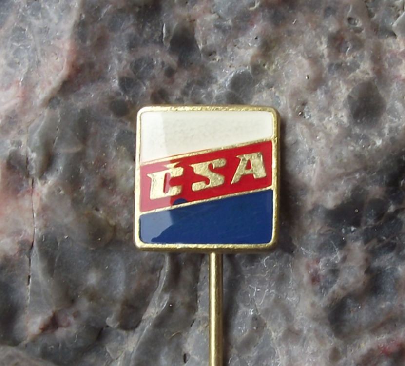 Vintage Czech Airlines CSA Tricolore National Colours Advertising Pin Badge