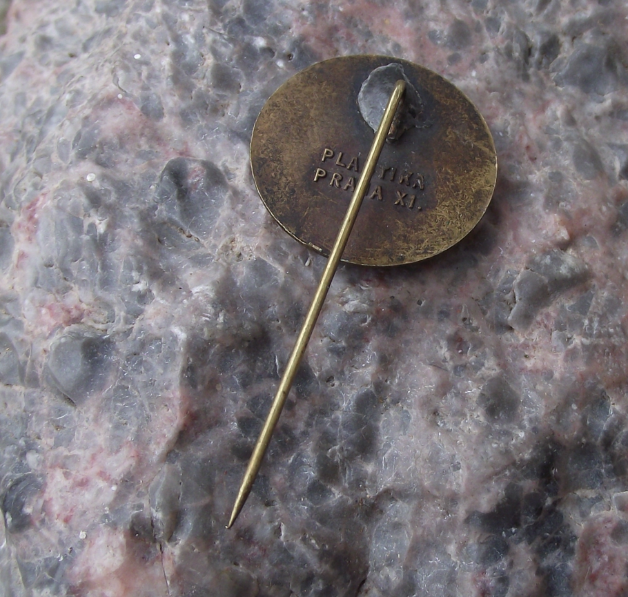 1938 Czechoslovakia Social Democratic Party 60th Anniversary Pin Badge - Badgecrazy