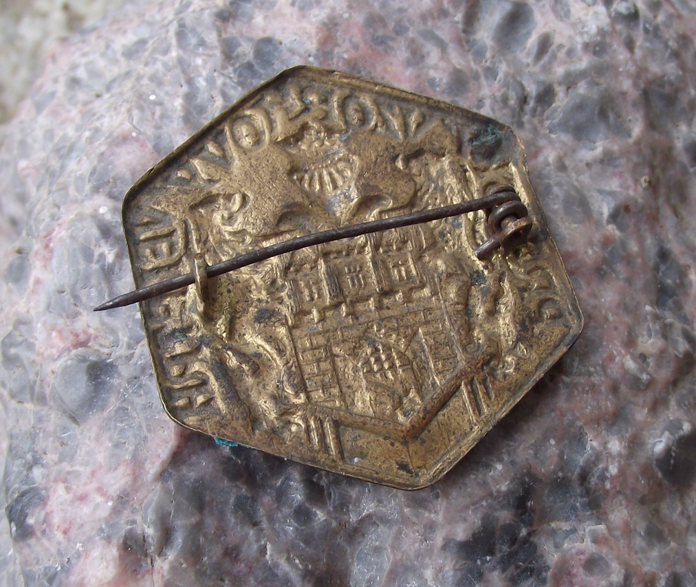 1930's Czechoslovakia PVV Prague International Trade Show Messe Pin Badge - Badgecrazy