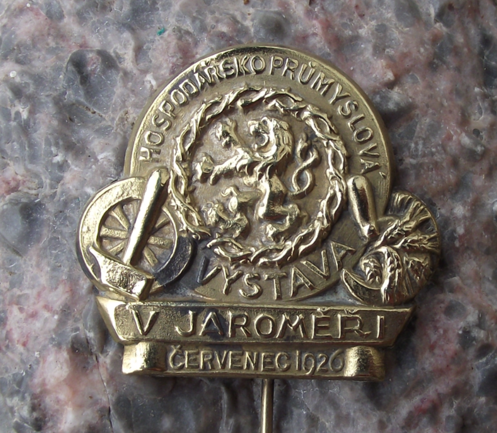1926 Czechoslovakia International Trade Show Messe Pin Badge