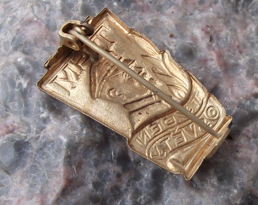 Vintage Thomas Masaryk President Czechoslovakia TGM Awareness Week Pin Badge - Badgecrazy