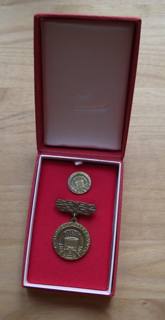 Vintage Czech Metro Underground Train Bronze Medal Achievement Award - Badgecrazy