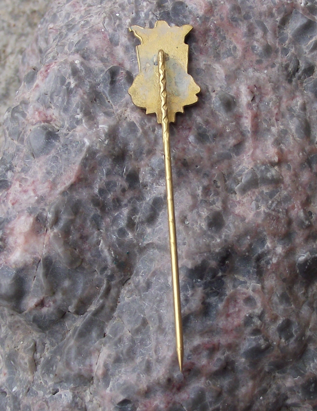 Vintage Mikkelin Vaakuna Mikkeli Sweden Bow Coat of Arms Pin Badge