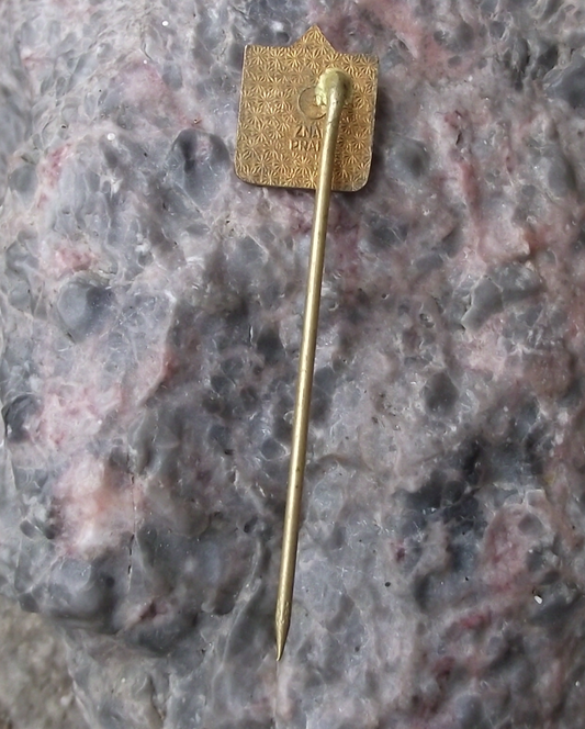 Vintage Czech National Social Party Socialist Political CSS Logo Pin Badge - Badgecrazy