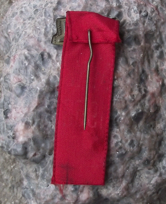 1958 Rare Czechoslovakia May day Mayday 1st May Ribbon and Pin Badge