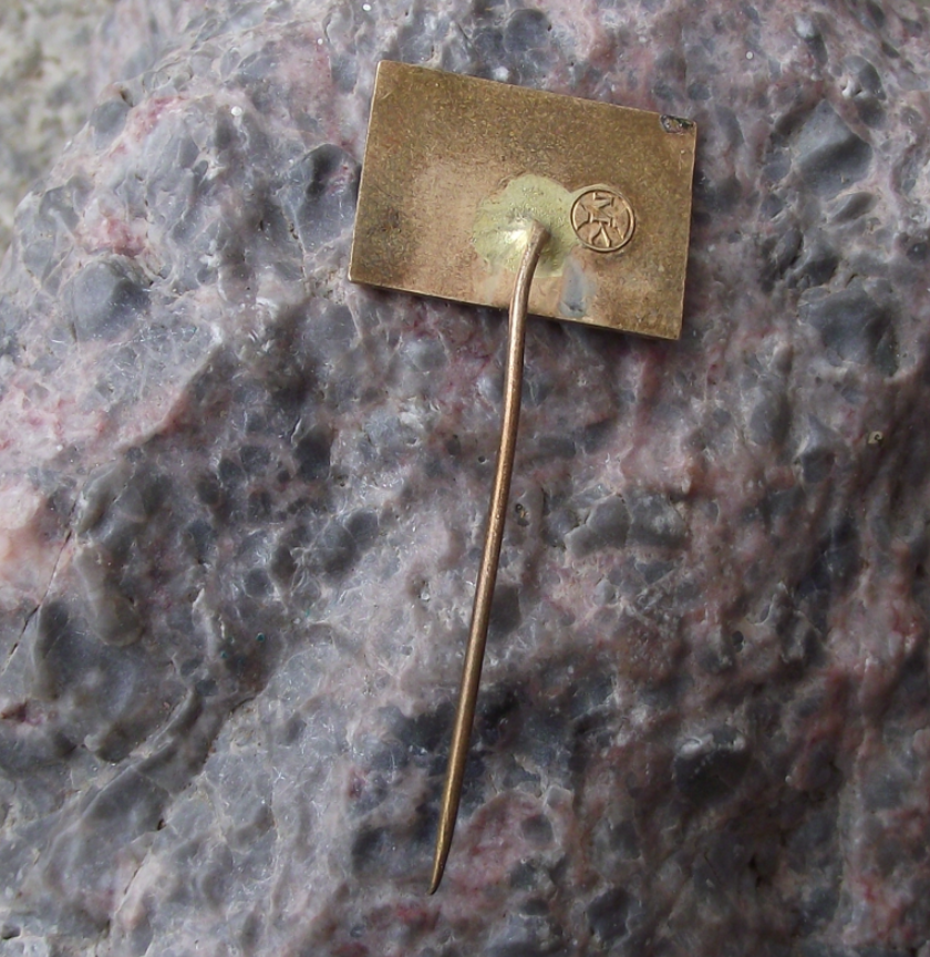 1965 Sellier and Bellot Prague Ammunition Maker 140th Anniversary Pin Badge