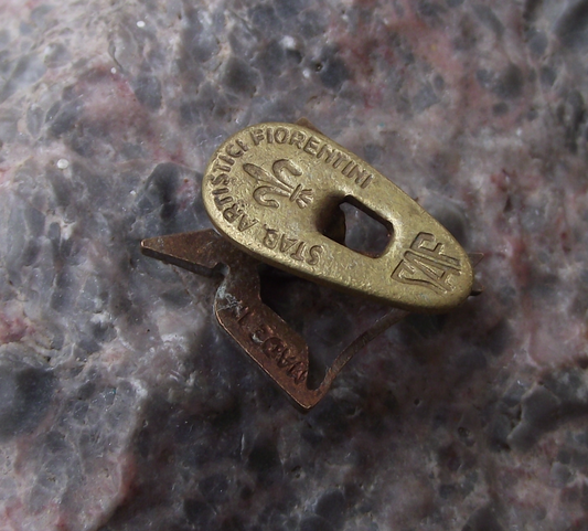 Vintage Alitalia Bow and Arrow Logo Italian State Airline Jacket Buttonhole - Badgecrazy