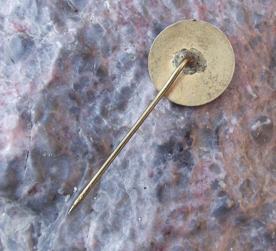 Vintage Georgi Dimitrov Bulgaria Communist General Secretary Circle Pin Badge - Badgecrazy