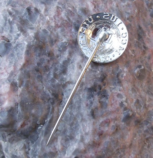 Vintage IUS International Students Union Multiple Languages Pin Badge - Badgecrazy