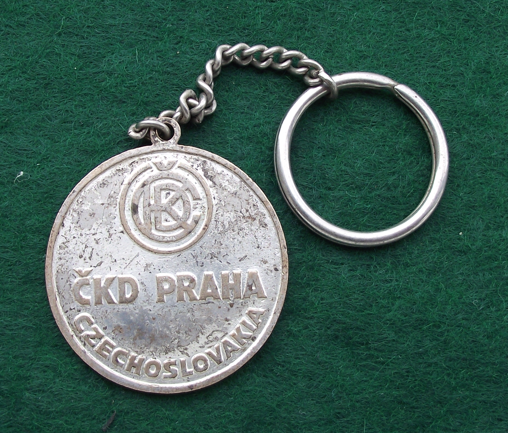 Vintage CKD Engineering Czechoslovakia Keychain Keyring - Badgecrazy