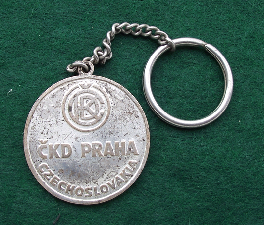 Vintage CKD Engineering Czechoslovakia Keychain Keyring - Badgecrazy