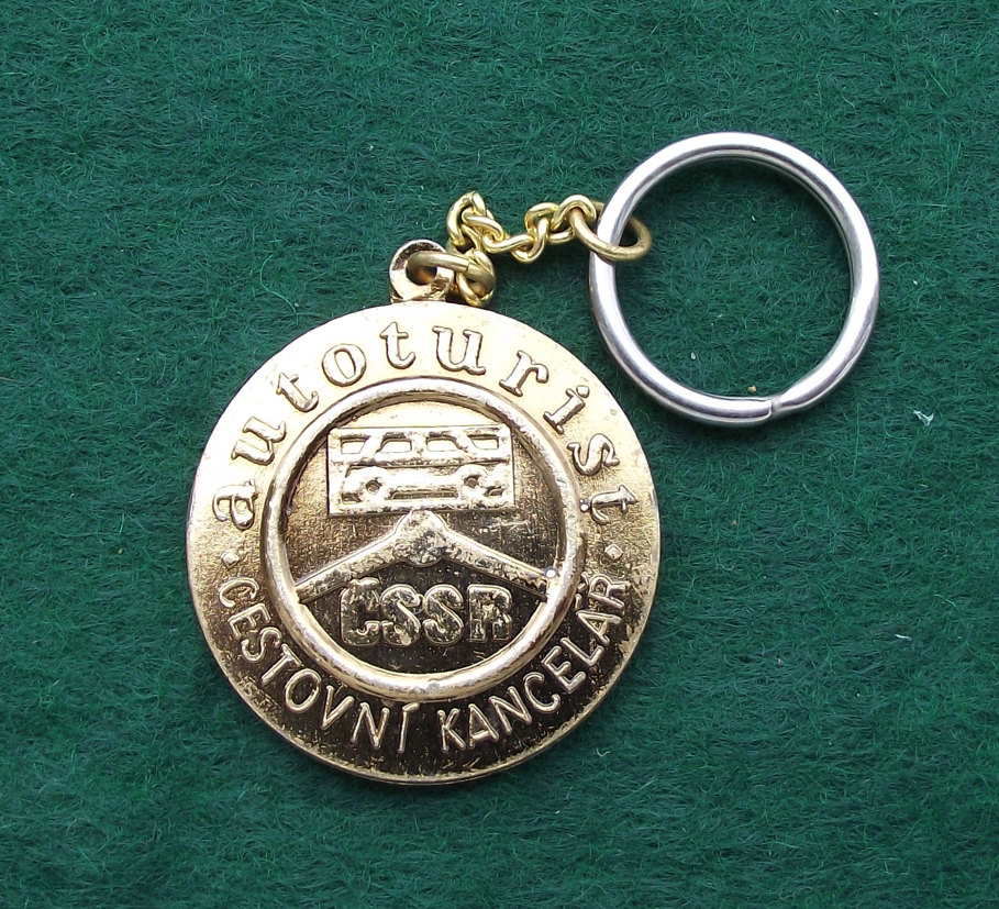 Vintage Svazarm CSSR Czechoslovakia Paramilitary Army Keychain Keyring - Badgecrazy
