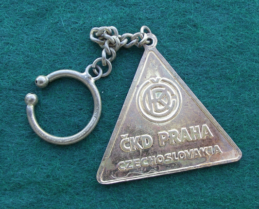 Vintage CKD Engineering Czechoslovakia Coal Mining Tower Keychain Keyring