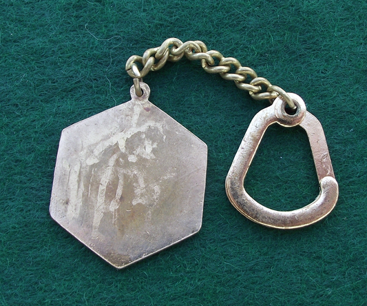 Vintage Skoda V I Lenin Car Plant Plzen Czechoslovakia Factory Keychain Keyring