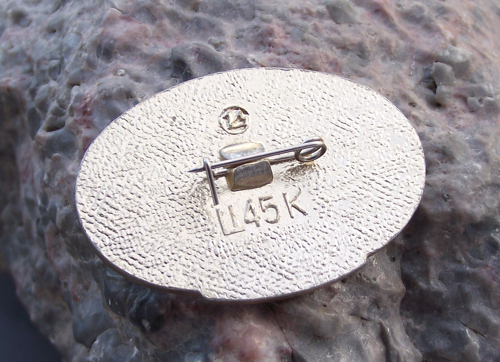 1985 WFDY 12th World Youth Festival Moscow Soviet Union Flower Oval Pin Badge - Badgecrazy