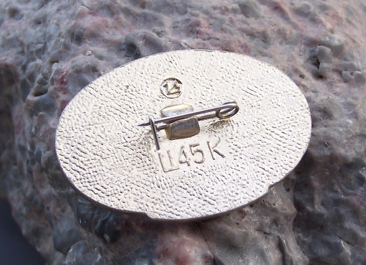 1985 WFDY 12th World Youth Festival Moscow Soviet Union Flower Oval Pin Badge - Badgecrazy