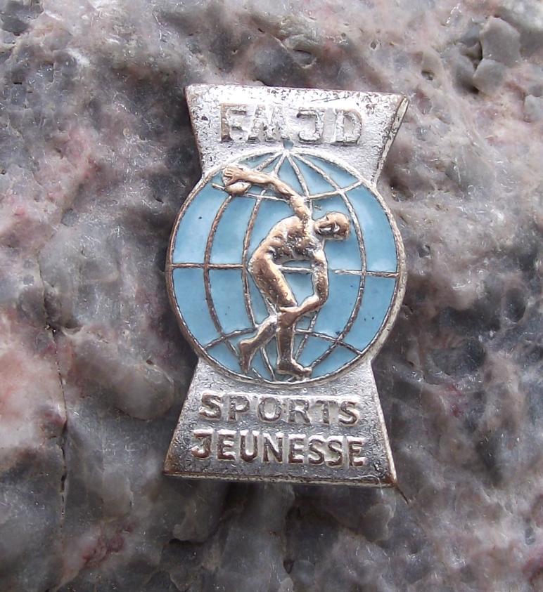 Vintage WFDY World Youth Festival FMJD Youth Sports Pin Badge