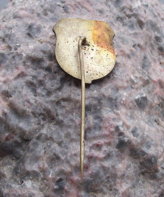 Vintage Czech Hunting Association CMS Vyskov Pheasant Hunter Pin Badge