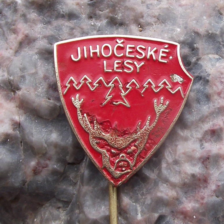 Vintage Southern Czech Forestry Commission Bohemia Hunters Stag Pin Badge - Badgecrazy