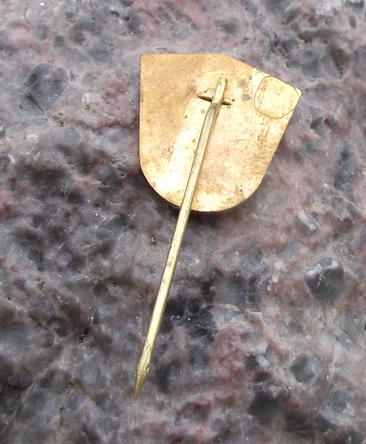 Vintage Slovak Hunting Association CMS SPZ Shooting Award Shotgun Pin Badge