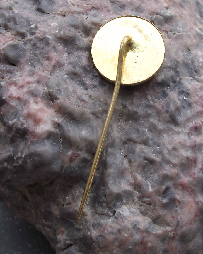 Vintage Czech Forestry Pheasant Hunter Moravian Good Worker Award Pin Badge