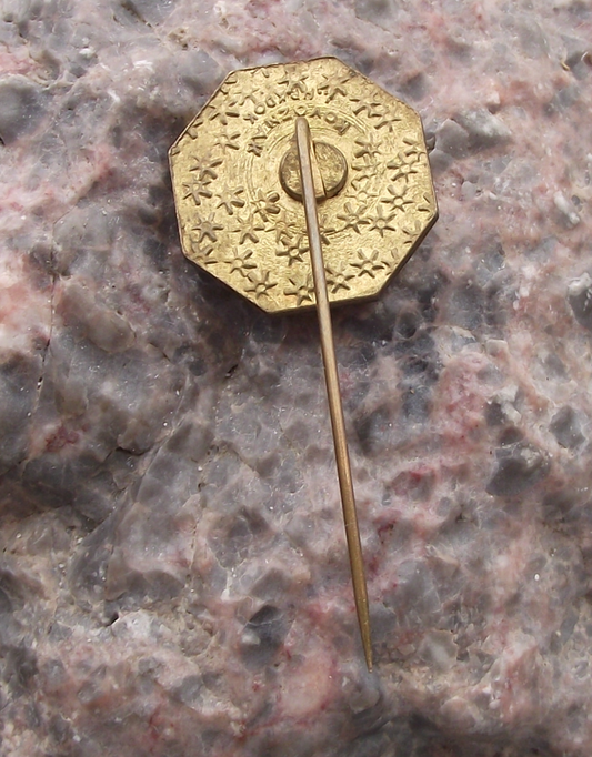 1971 Hungarian Hunting Association Expo Deer Skull Trophy Budapest Pin Badge