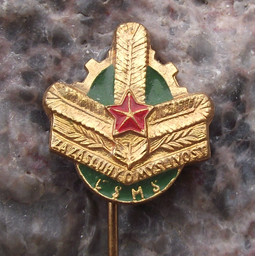 Vintage CSMS For Services to Hunting Award Pin Badge