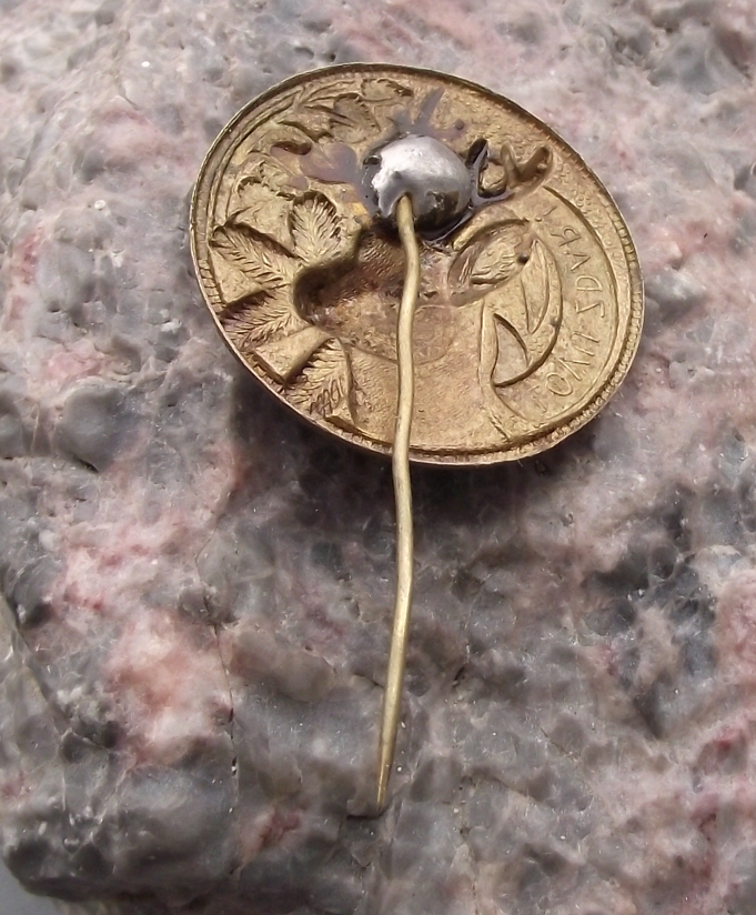 Vintage Lovu Zdar Stag Deer Head Hunting Cry Hunters Pin Badge