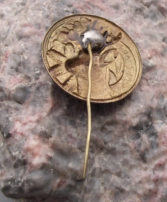 Vintage Lovu Zdar Stag Deer Head Hunting Cry Hunters Pin Badge