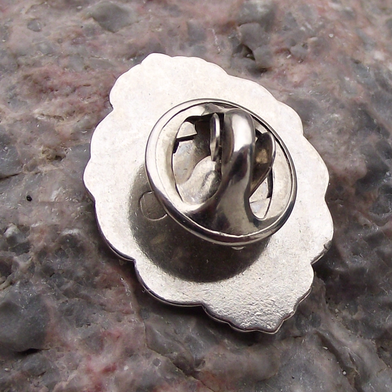 Vintage Germany Oberstdorf Allgau Alps Mountain Town Coat of Arms Pin Badge - Badgecrazy