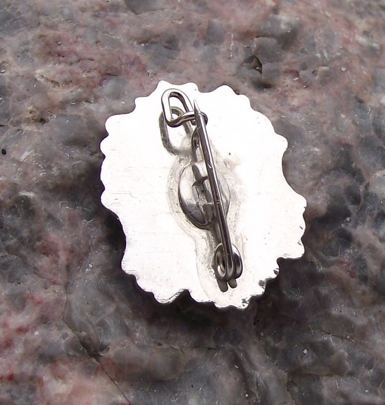 Vintage Austria Kleinwalsertal Alps Mountain Village Coat of Arms Pin Badge - Badgecrazy