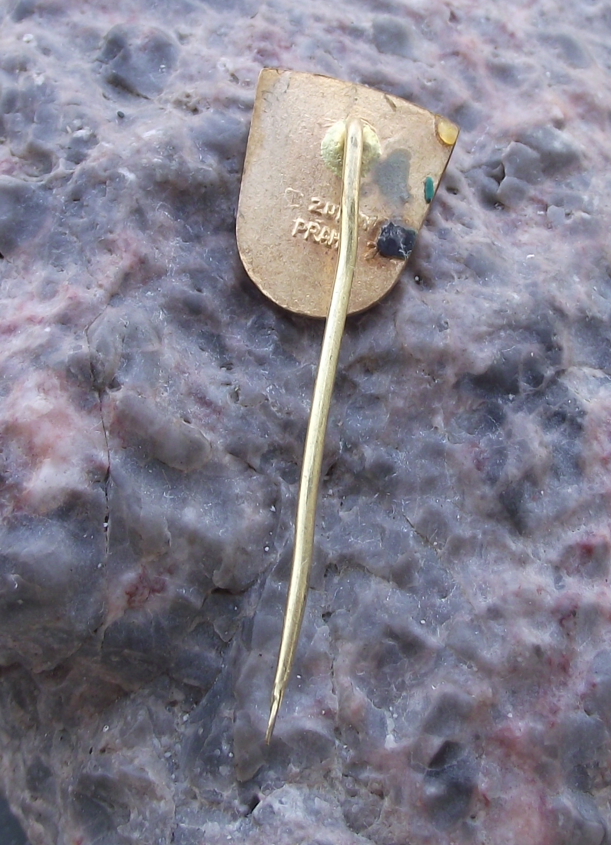 Vintage Interlov Czech Hunting Association CMS Prague Hare Pin Badge