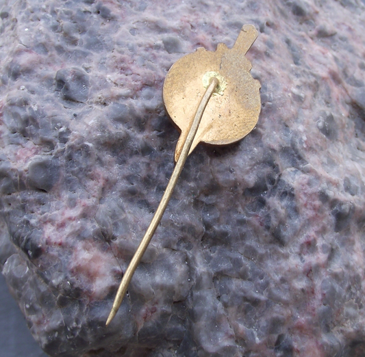 Vintage VLS Military Forestry Management Pine Twig Dagger Teplice Pin Badge - Badgecrazy