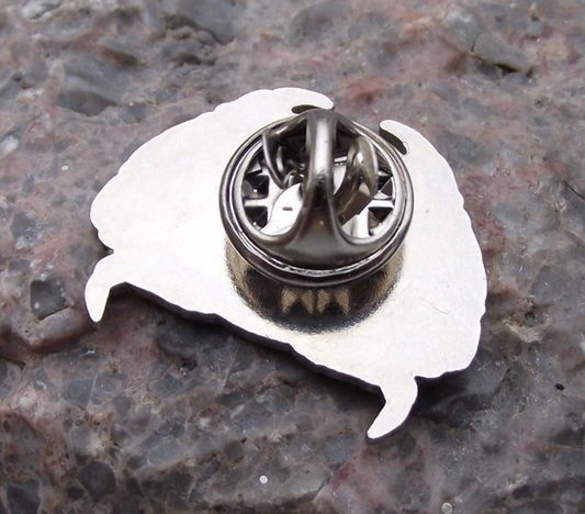 Brown Edible Crab Seaside Rock Shore Crustacean Wildlife Brooch Pin Badge