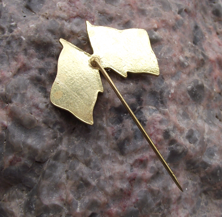 Vintage German Flag Germany Crossed Flags Czechoslovakia Friendship Pin Badge - Badgecrazy