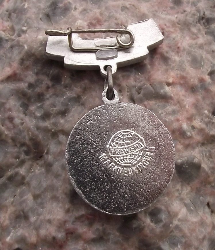 1956 FDJ Freie Deutsche Jugend East German Youth 10th Anniversary Pin Badge - Badgecrazy