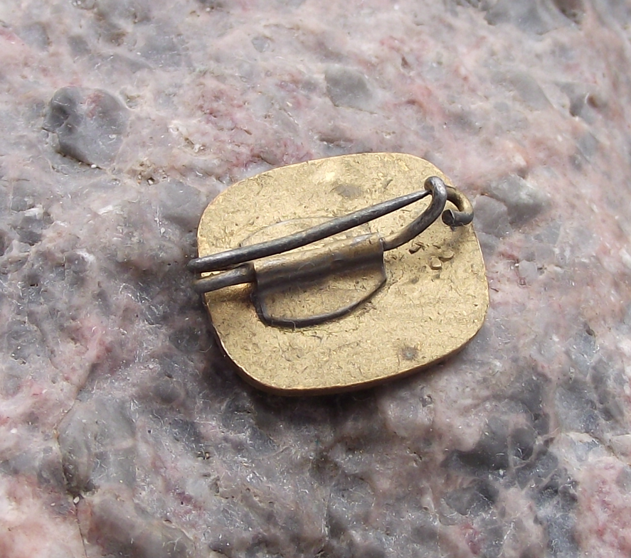 Vintage FDGB German Trade Union Handshake Logo Members Brooch Pin Badge