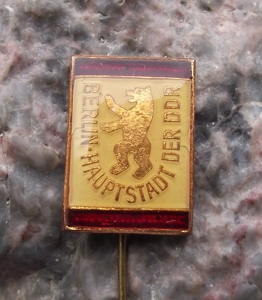 Vintage Berlin Capital of East Germany DDR GDR Bear Pin Badge