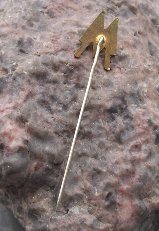 Vintage MM Initials Leipzig Messe East German Trade Fair Logo Pin Badge - Badgecrazy