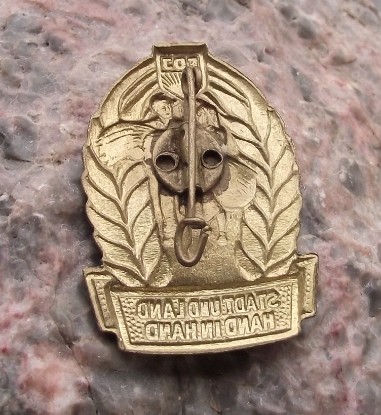 Vintage FDJ Freie Deutsche Jugend East German Farming Pin Badge - Badgecrazy