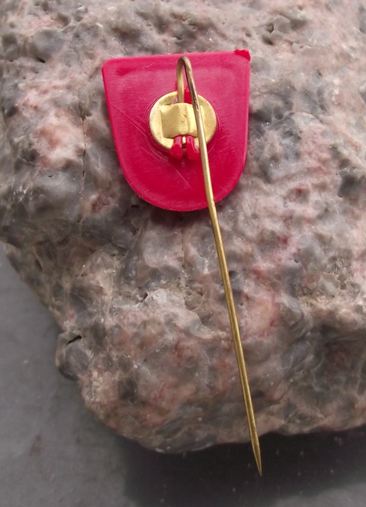 Vintage Plauen East Germany DDR Coat of Arms Heraldic Crest Pin Badge - Badgecrazy