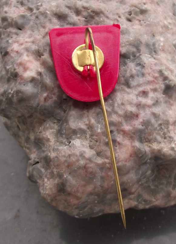 Vintage Plauen East Germany DDR Coat of Arms Heraldic Crest Pin Badge - Badgecrazy